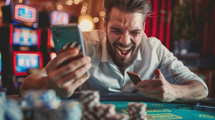 Pengguna muda mendaftarkan akun baru di platform kubutogel dari ponsel